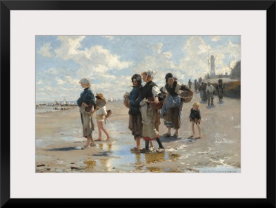 The Oyster Gatherers of Cancale, by John Singer Sargent, 1878, American painting