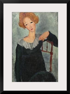 Woman with Red Hair, by Amedeo Modigliani, 1917, Italian painting