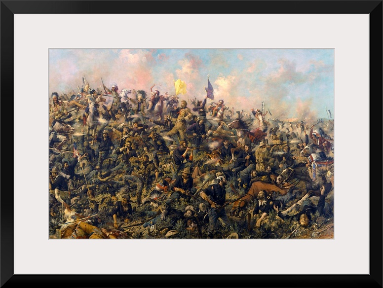 Edgar Samuel Paxson (American, 1852-1919), Custer's Last Stand, 1899. Originally oil on canvas, Buffalo Bill Historical Ce...