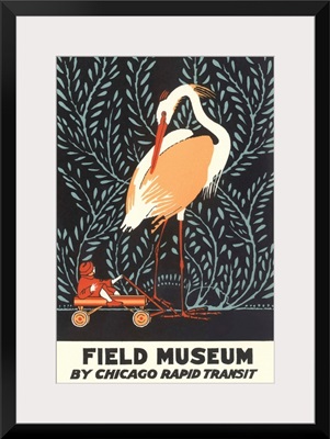 Poster For Field Museum With Giant Heron