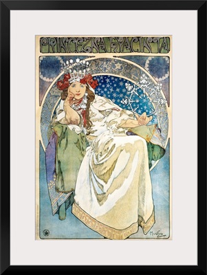 Poster for La princesse Hyacinthe of Oskar Nedbal by Alphonse Mucha