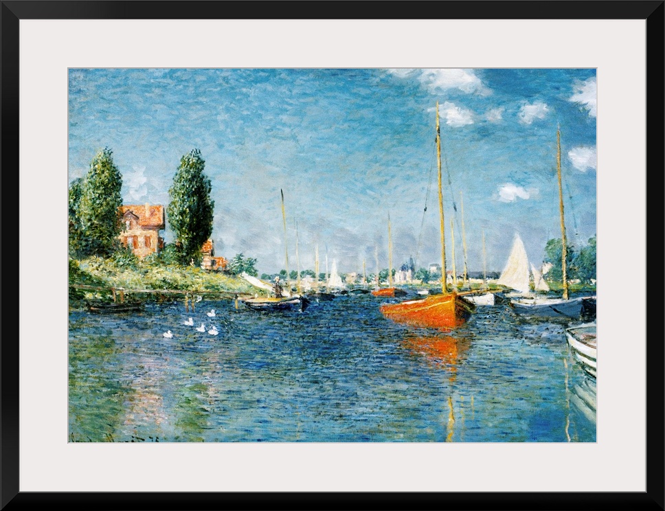 Red Boats, Argenteuil By Claude Monet