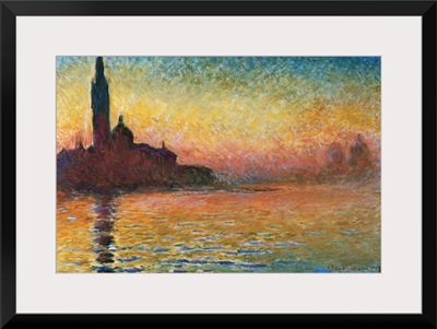 San Giorgio Maggiore At Twilight By Claude Monet