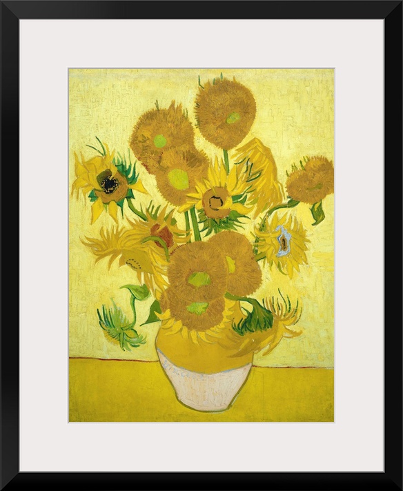 Vincent van Gogh (1853-1890), Sunflowers, 1889. Oil on canvas, 73 x 95 cm (28.7 x 37.4 in). Van Gogh Museum, Amsterdam, Ne...