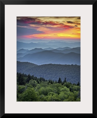 Sunset At Blue Ridge Parkway