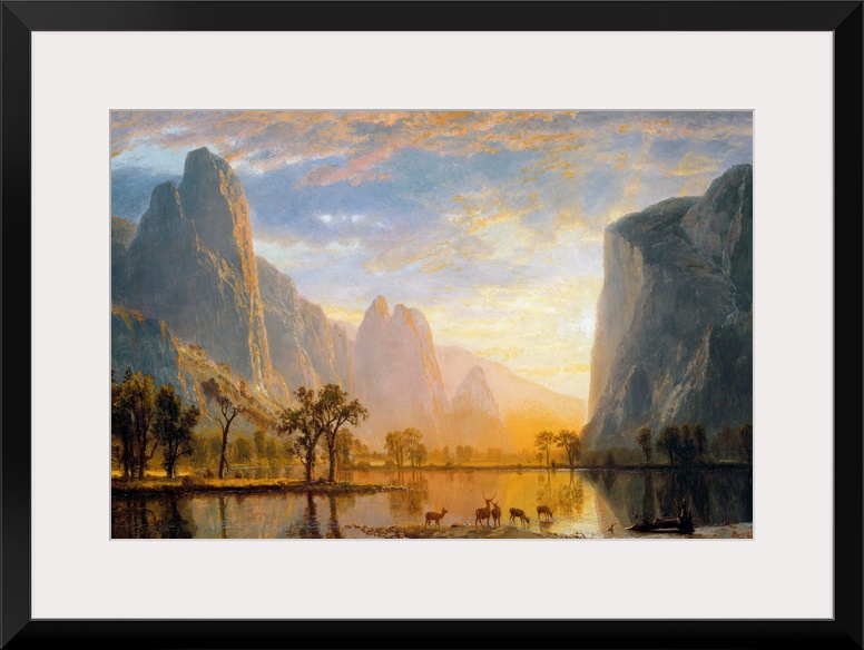 Valley Of The Yosemite By Albert Bierstadt