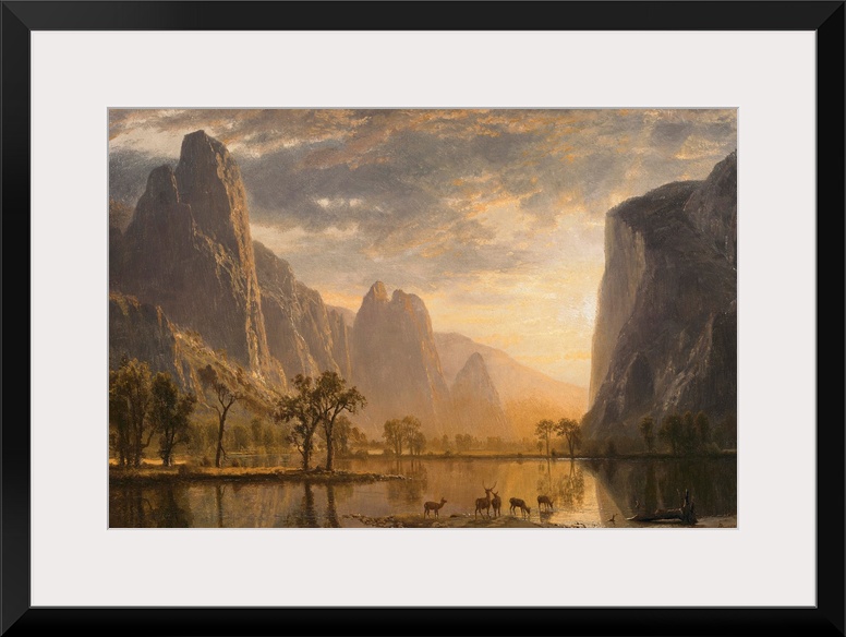 Valley Of The Yosemite By Albert Bierstadt