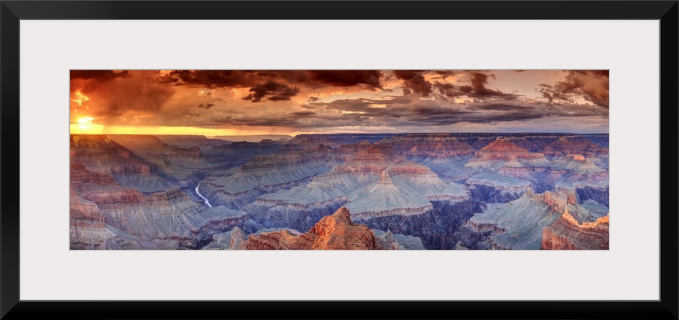 USA, Arizona, Grand Canyon National Park (South Rim), Colorado River from Mohave Point