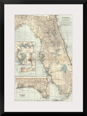 Central Florida - Vintage Map
