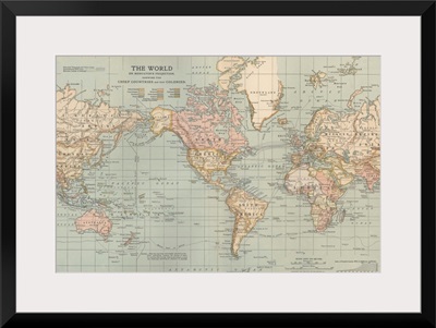 The World - Vintage Map