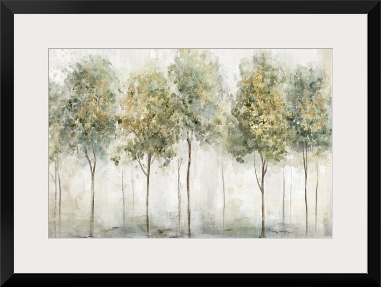 Green Trees With Gold