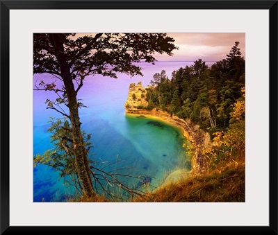 Castle Rock overlooking Lake Superior, Pictured Rocks National Lakeshore, Michigan