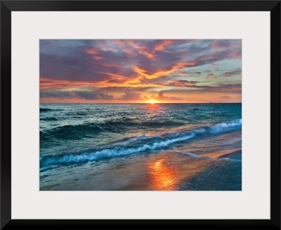 Sunset Over Ocean, Gulf Islands National Seashore, Florida