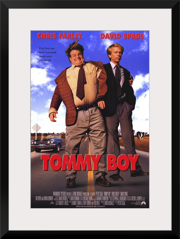 Not-too-bright rich kid Tommy (Farley) teams up with snide, officious accountant Richard (Spade) to save the family auto p...
