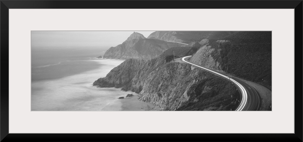 Dusk, Highway 1, Pacific Coast, California, USA