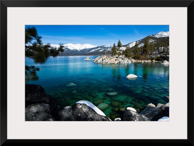 Rocks in a lake, Lake Tahoe, California