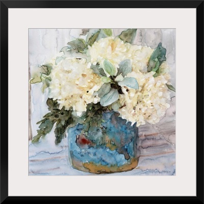 Country Basket Of Blooms I