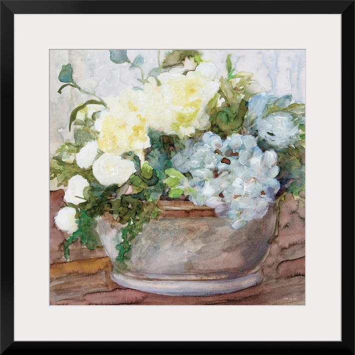 Country Basket Of Blooms II