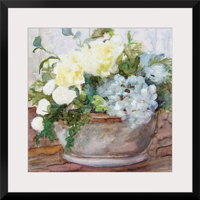 Country Basket Of Blooms II