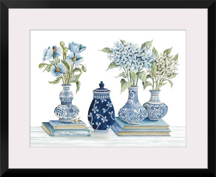 Delft Blue Floral I