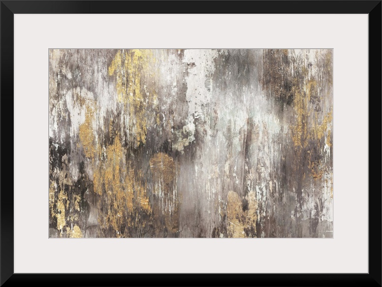 Contemporary abstract home decor artwork using distressed colors and tones to create depth.