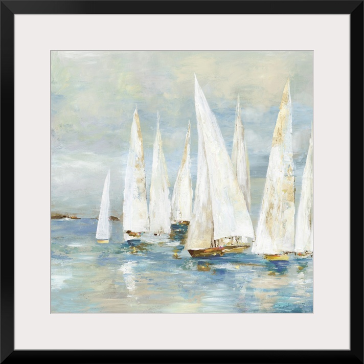 White Sailboats