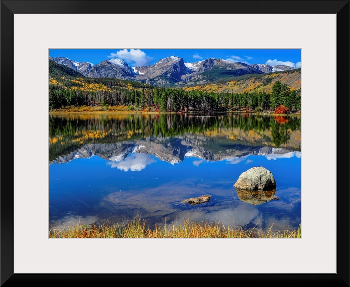 A pristine lake in Rocky Mountain National Park, Colorado.