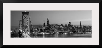 Bay Bridge and San Francisco Skyline at Dusk