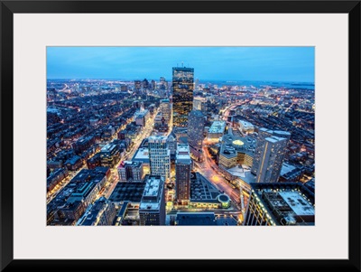 Boston Skyscrapers at Night