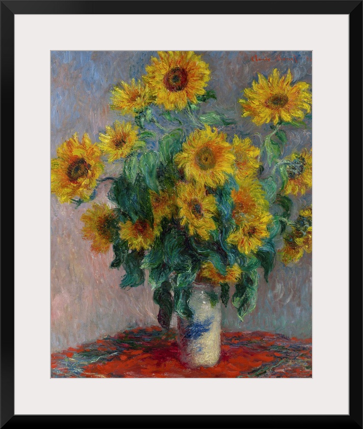 In November 1888, Van Gogh wrote: Gauguin was telling me the other day-that he'd seen a painting by Claude Monet of sunflo...