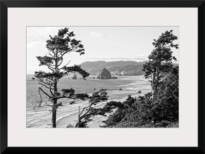 Cannon Beach Black and White, Oregon