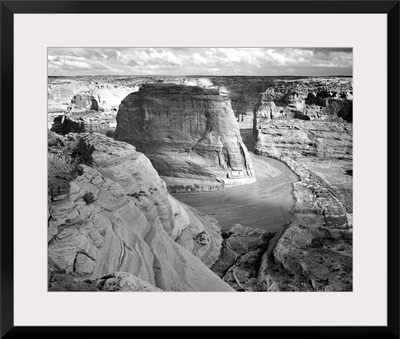 Canyon De Chelly, Panorama Of Valley From Mountain