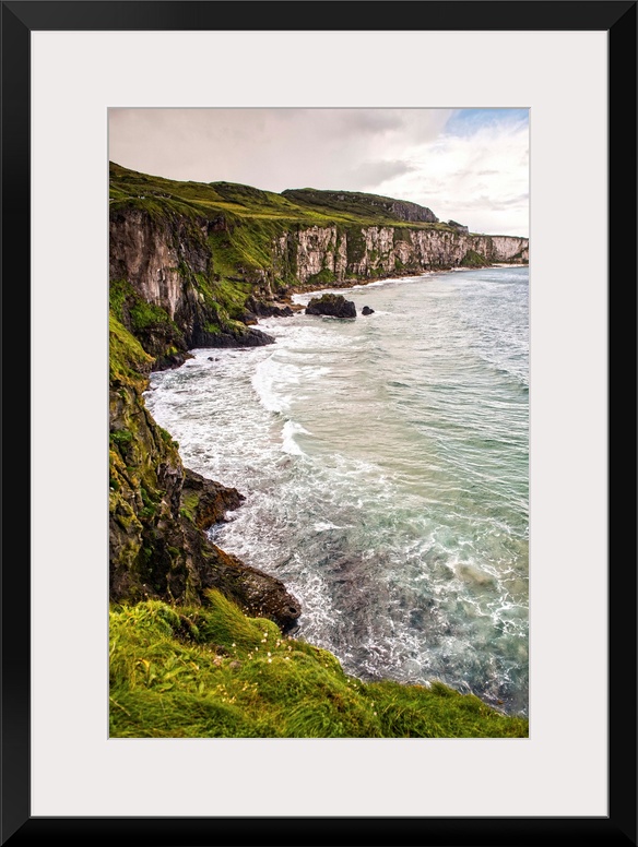 Landscape photograph of the picturesque Cliffs of Moher, located at the southwestern edge of the Burren region in County C...