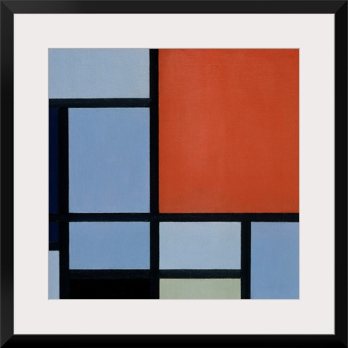 This is an early example of the geometric mode of painting that Mondrian called Neo-Plasticism. For Mondrian, Neo-Plastici...