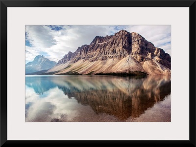 Crowfoot Mountain Reflected in Bow Lake, Banff National Park, Alberta, Canada