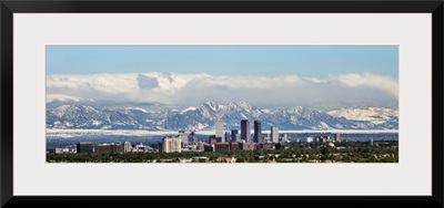 Denver Skyline with Rocky Mountains