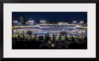 Dodger Stadium, Los Angeles, California, at Night - Panoramic