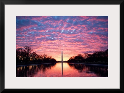 Dramatic Sunset over the Washington Monument, Washington, DC