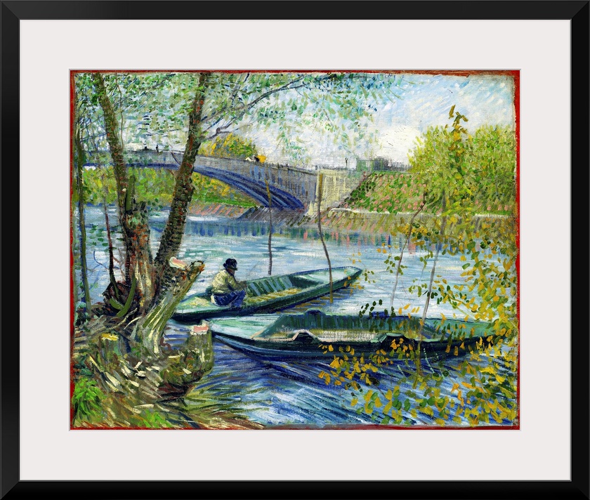 In technique, Fishing in Spring is a testament to Vincent van Gogh's friendship with Paul Signac. Van Gogh had seen works ...