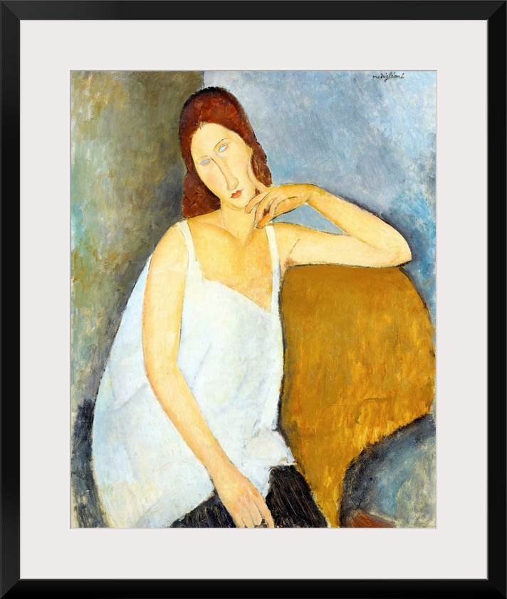 Modigliani depicted his mistress, Jeanne Hebuterne (1898-1920), in more than twenty works but never in the nude. Her casua...