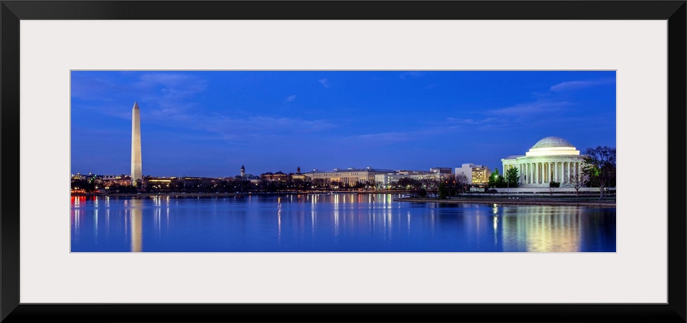 Monuments in Washington, DC at Night