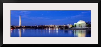 Monuments in Washington, DC at Night
