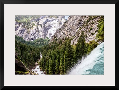 Overlooking From Vernal Falls, Yosemite National Park, California