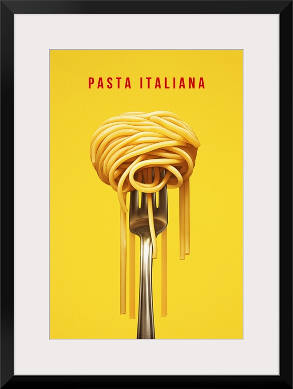 Pasta Italiana - Retro Food Advertising Poster