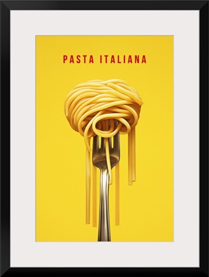 Pasta Italiana - Retro Food Advertising Poster