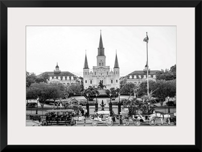 St. Louis Cathedral and Jackson Square, New Orleans, Louisiana