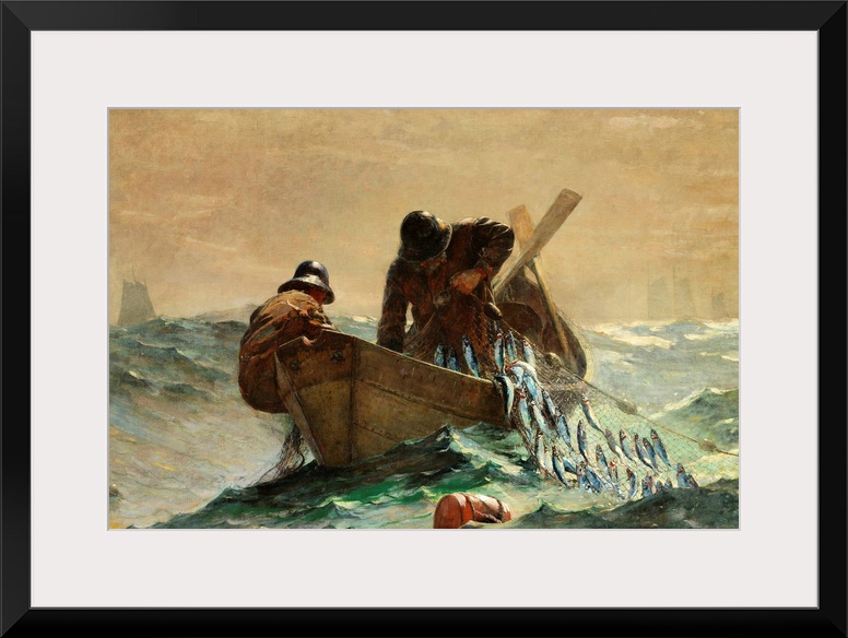 In 1883, Winslow Homer moved to the small coastal village of Prouts Neck, Maine, where he created a series of paintings of...