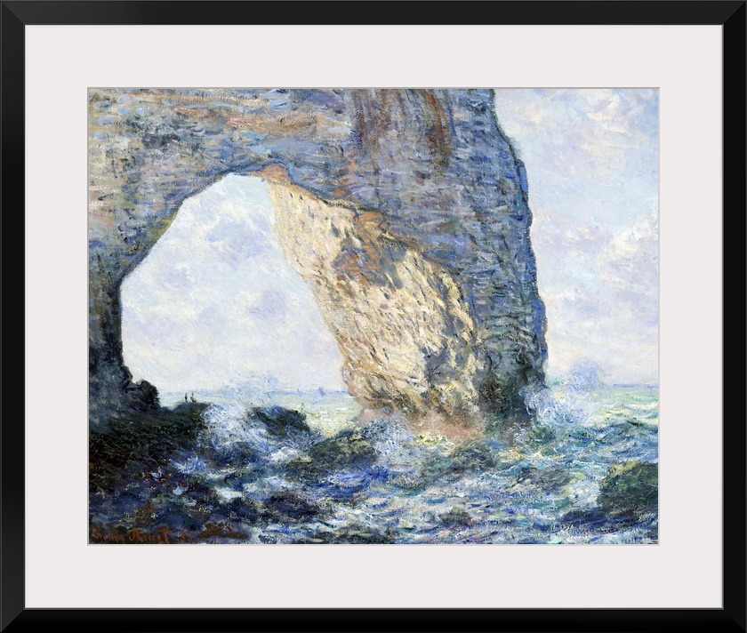 Monet spent most of February 1883 at Etretat, a fishing village and resort on the Normandy coast. He painted twenty views ...