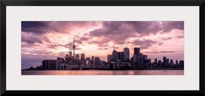 Toronto, Ontario, City Skyline at Sunset