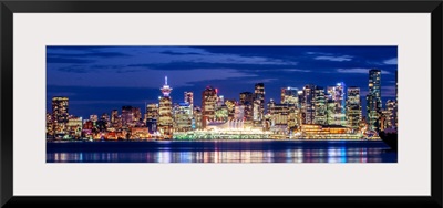 Vancouver at Night - Purple Panoramic